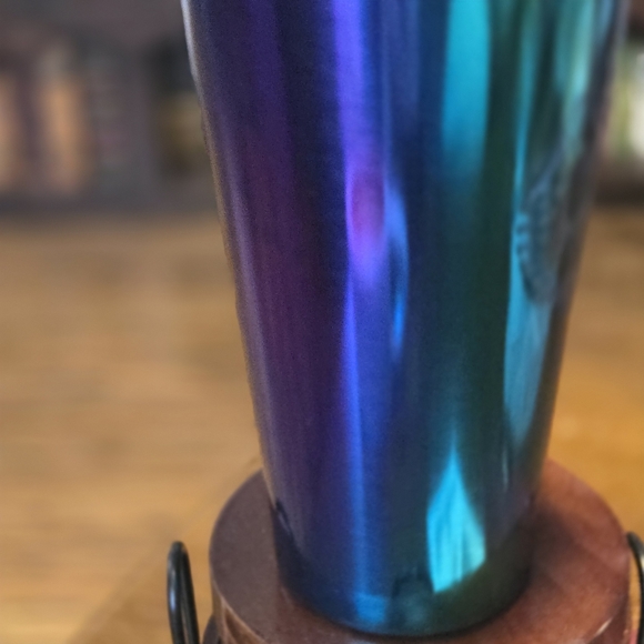 Starbucks Stainless Steel Rainbow Oil Slick, 16 oz Tumbler Limited edition 2016 - Picture 4 of 12